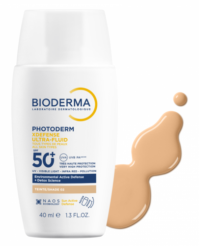 BIODERMA - PHOTODERM XDefense Ultra-Fluid Invisible SPF50+ Tinted (Shade 2) - 40ml
